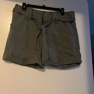 Striped Gray  Women's Shorts